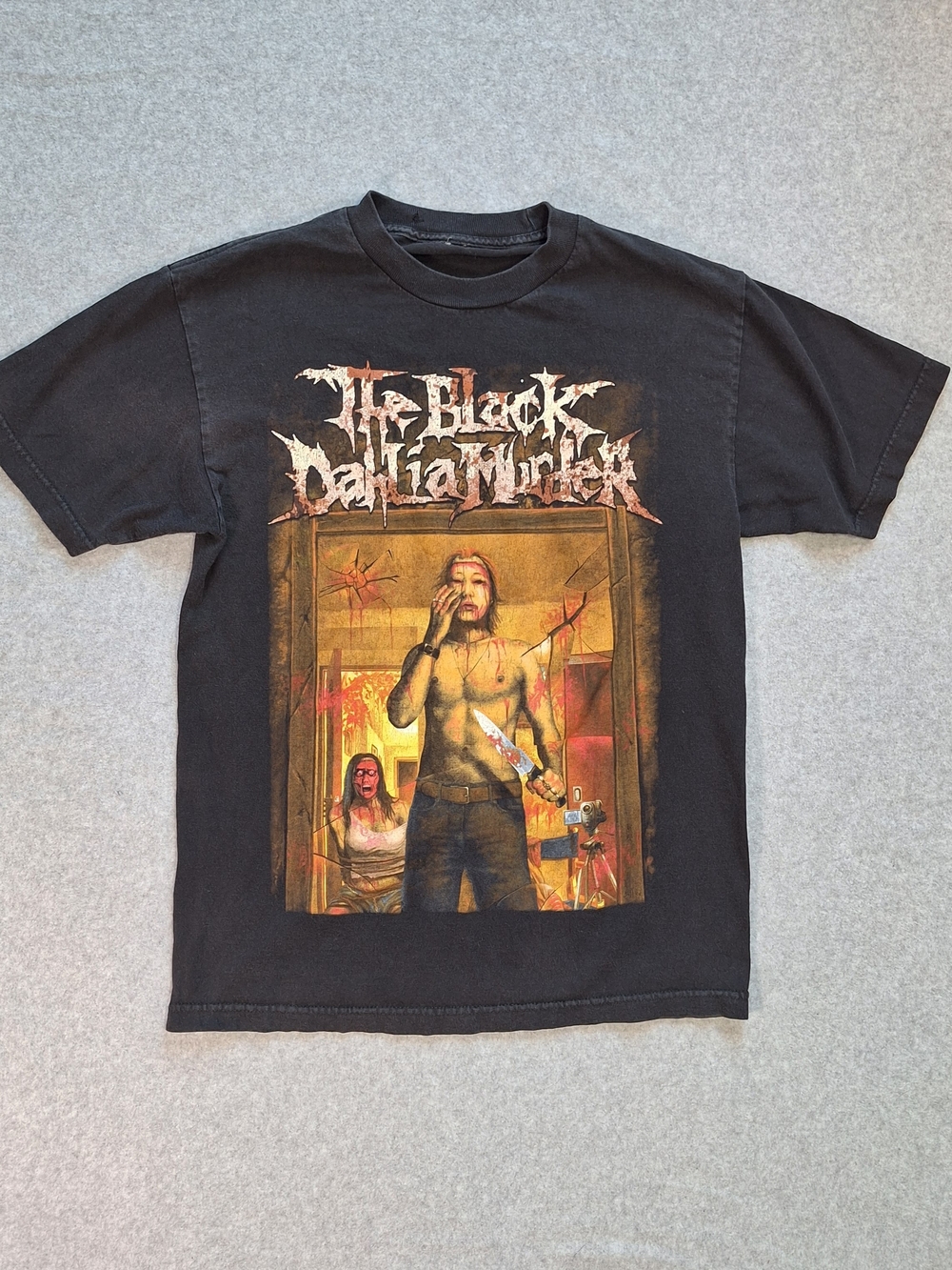 Vintage Rare Collectors The Black Dahlia Murder Re-faced Graphic T-shirt Size M